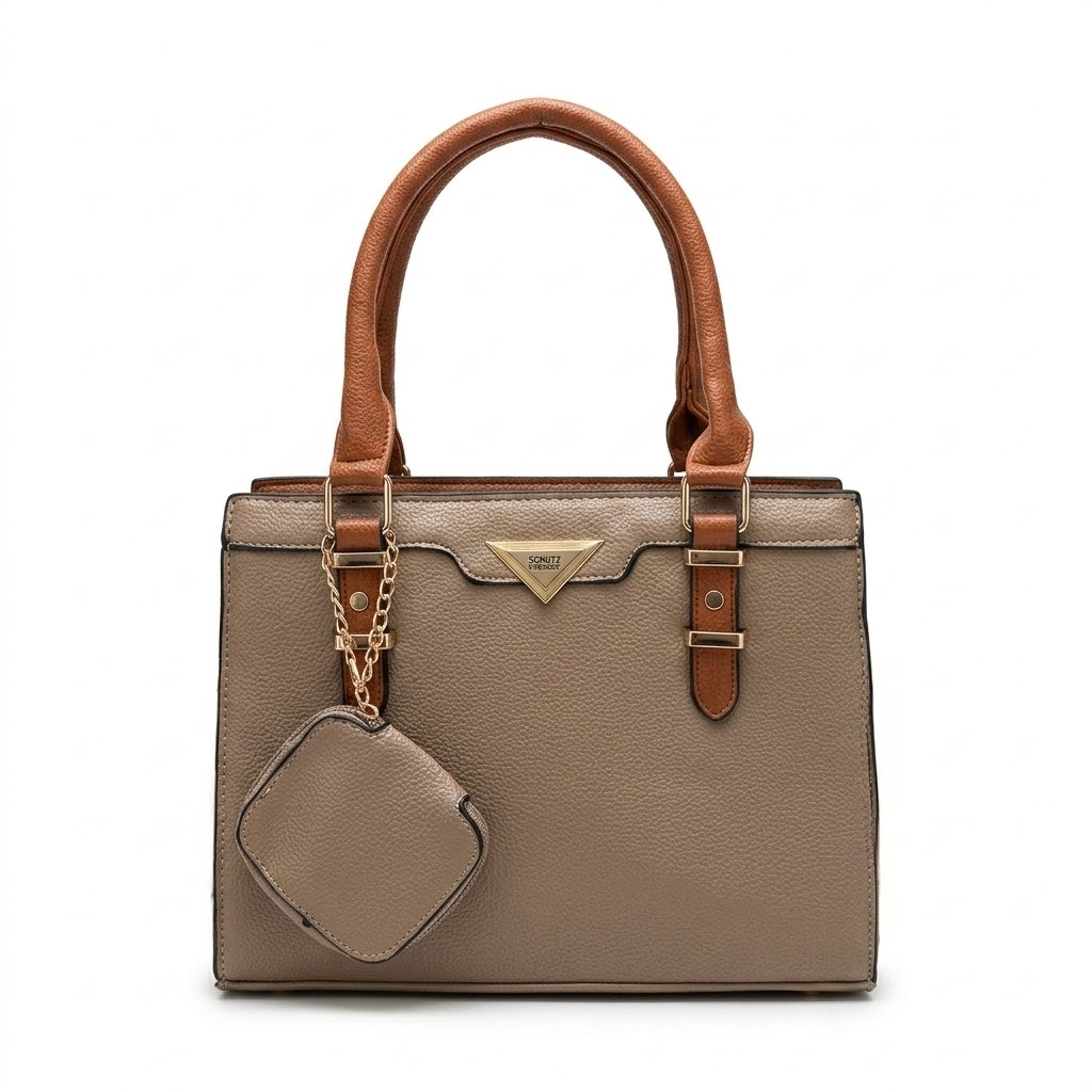 Bolsa Schutz Bi-Color com Porta Moedas