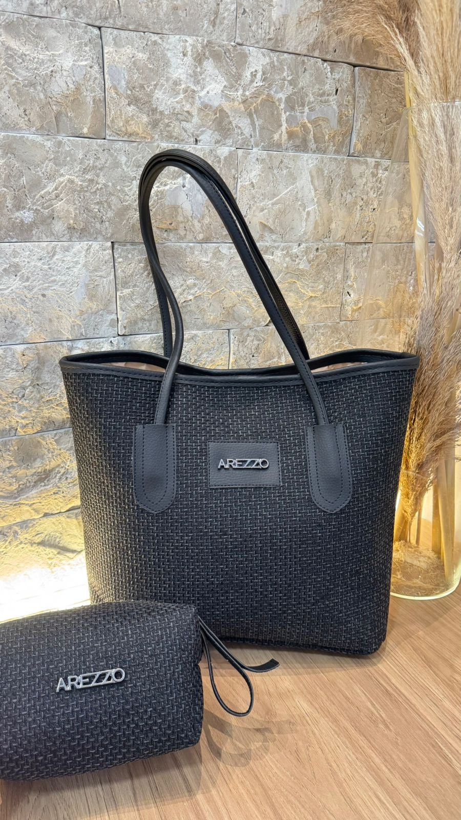 Kit Bolsa Sacola + Necessaire Arezzo