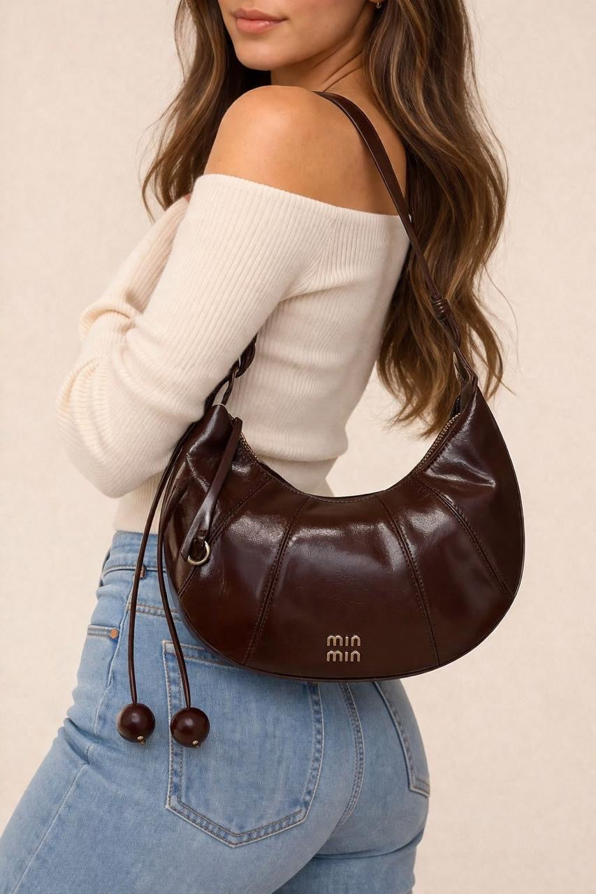 Bolsa Meia-Lua Miu Miu