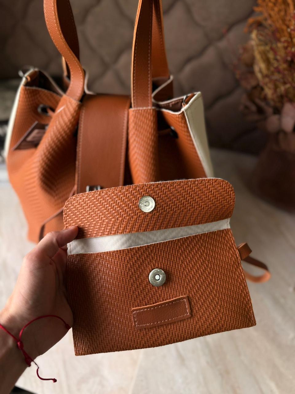 Duo Santa Lolla Sienna Bolsa + Carteira