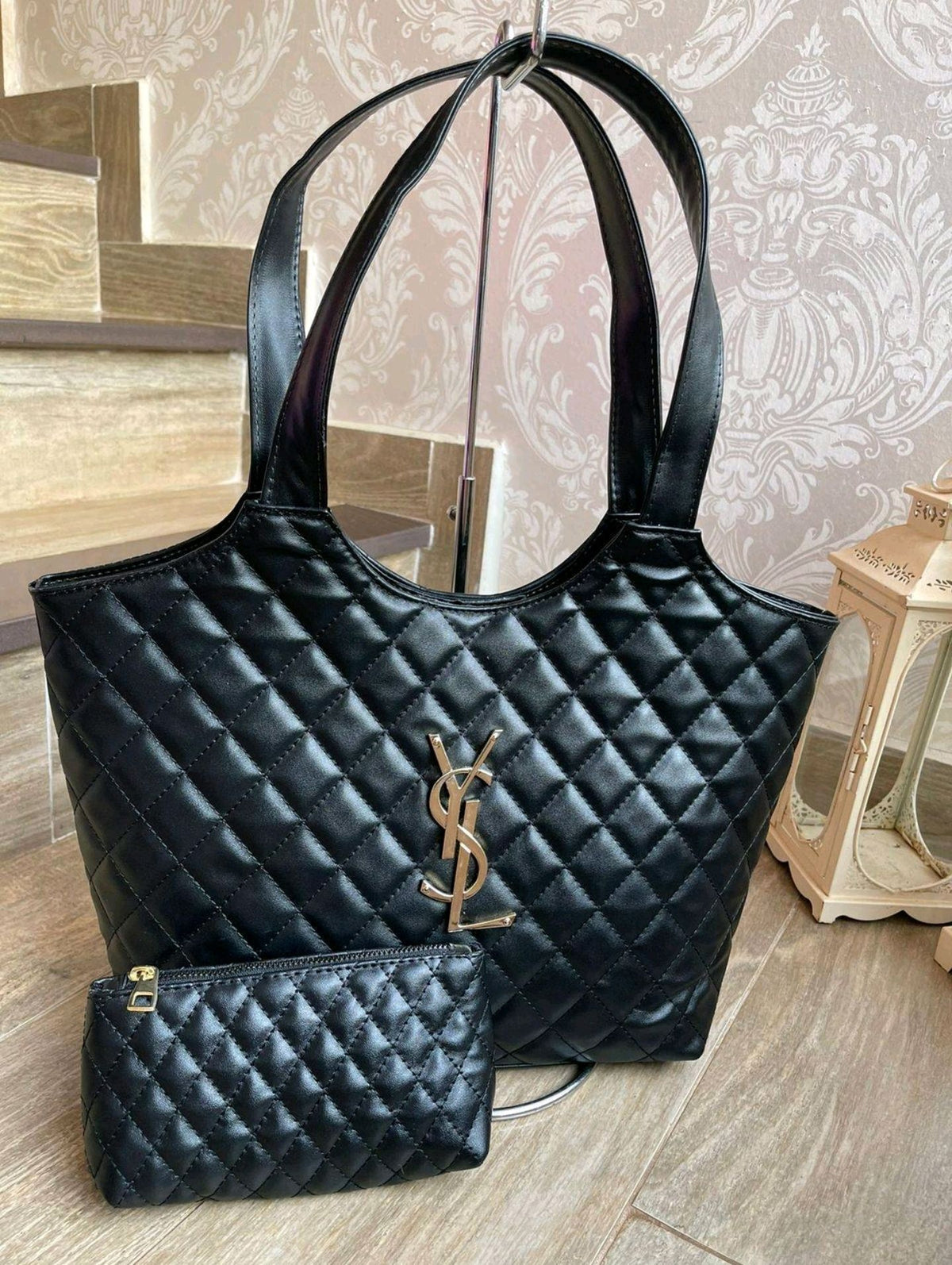 Bolsa Tote Grande YSL + Necessaire