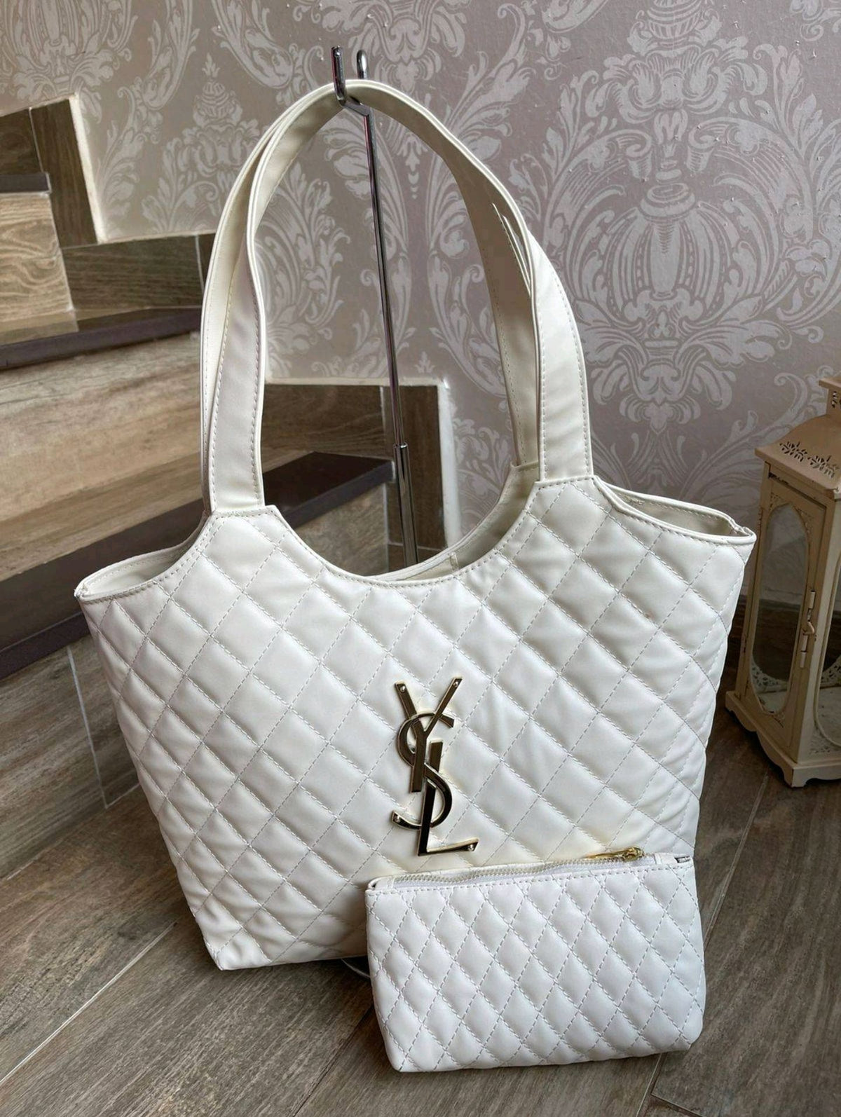 Bolsa Tote Grande YSL + Necessaire