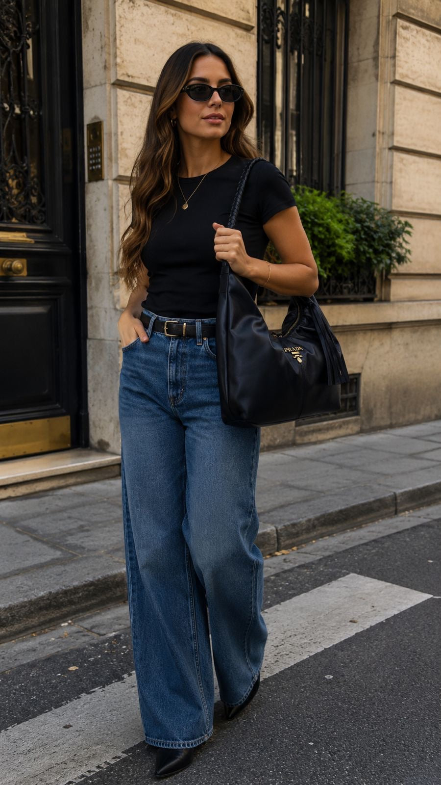 Bolsa de Ombro Prada Tassel