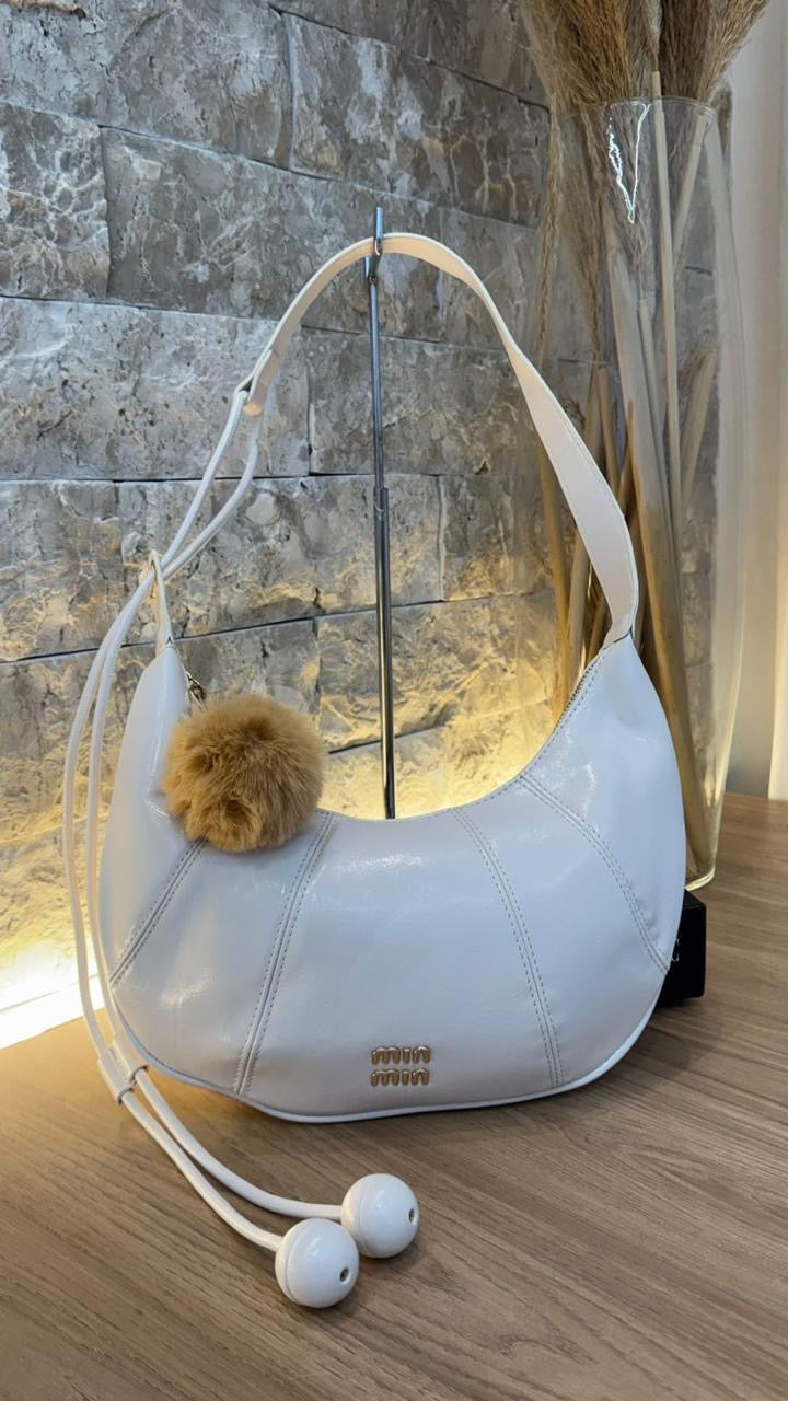 Bolsa Meia-Lua Miu Miu
