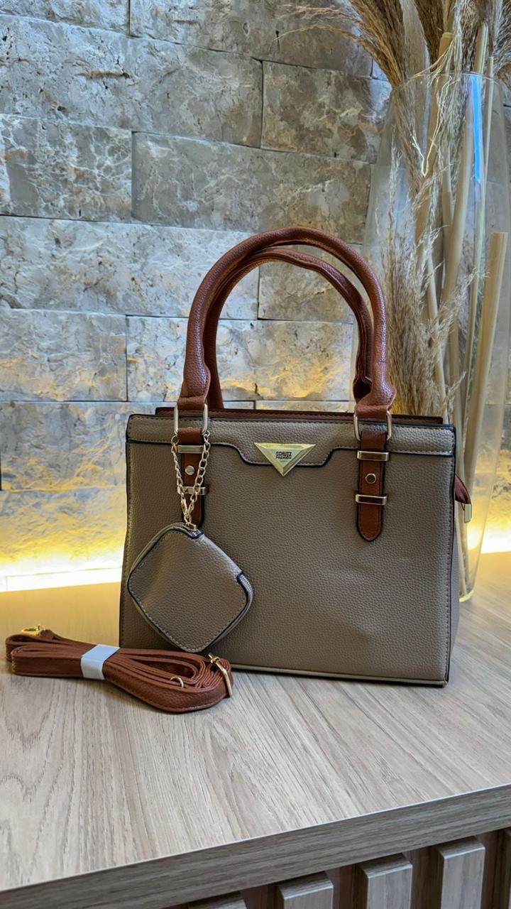 Bolsa Schutz Bi-Color com Porta Moedas