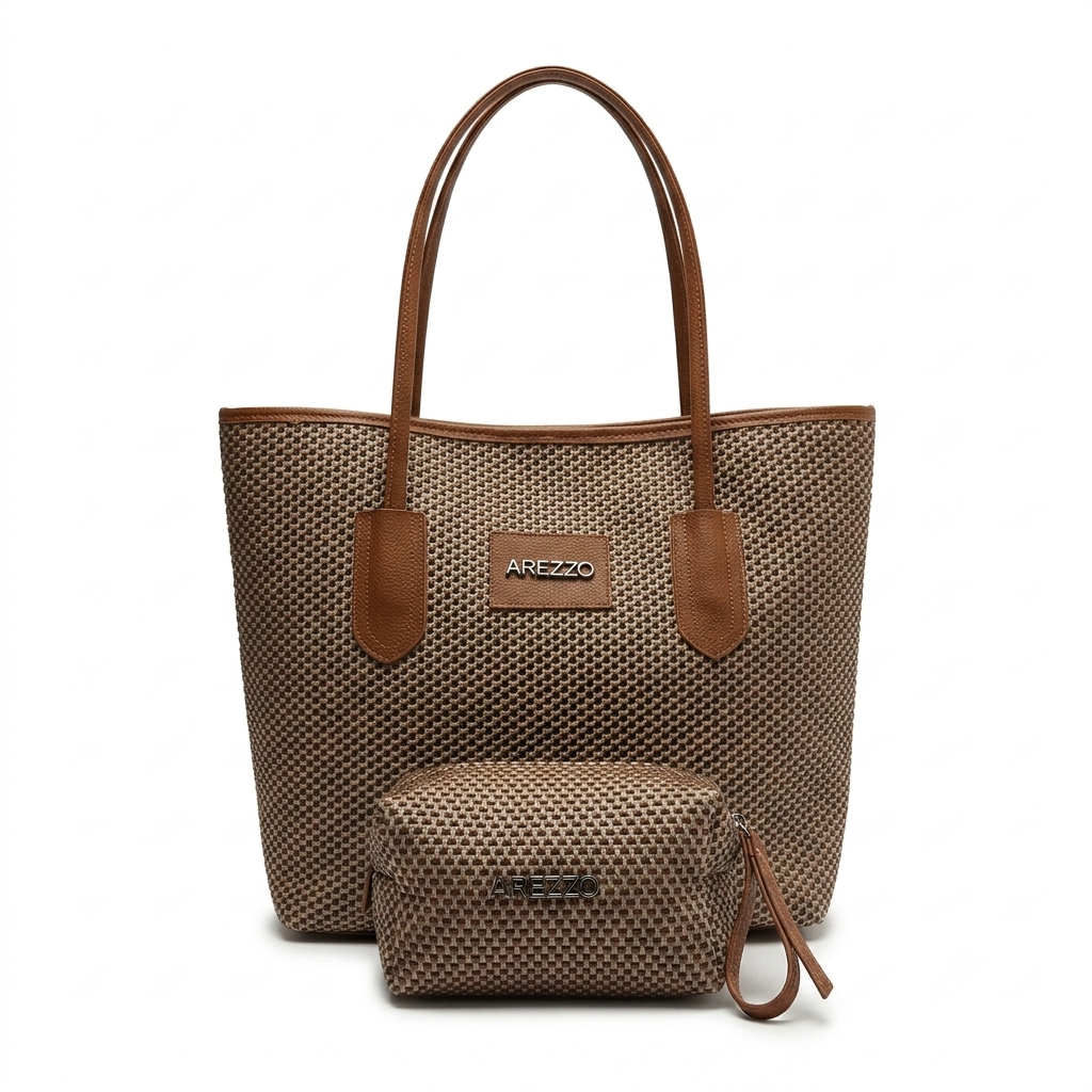 Kit Bolsa Sacola + Necessaire Arezzo