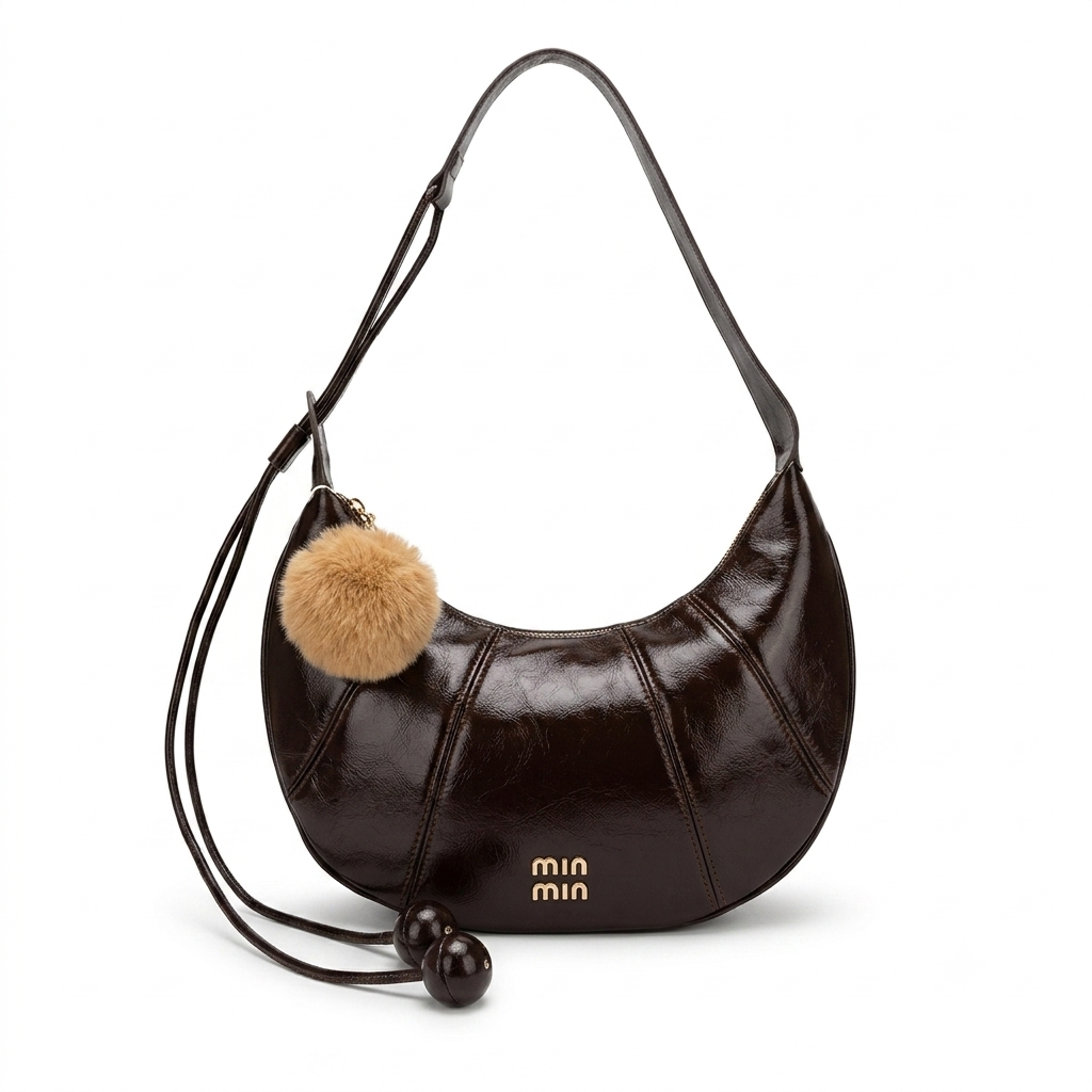 Bolsa Meia-Lua Miu Miu