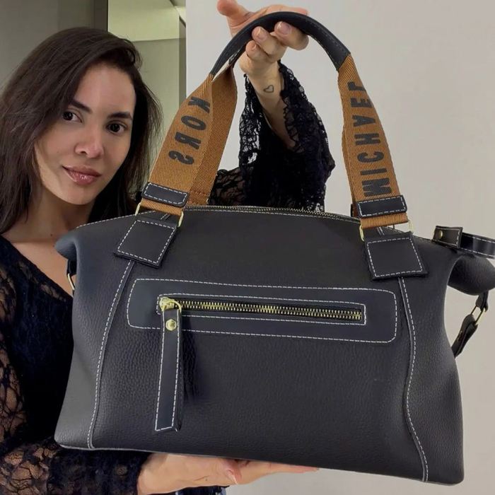 Bolsa Baú Grande Michael Kors Alça Logomania