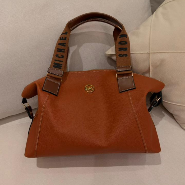 Bolsa Baú Grande Michael Kors Alça Logomania