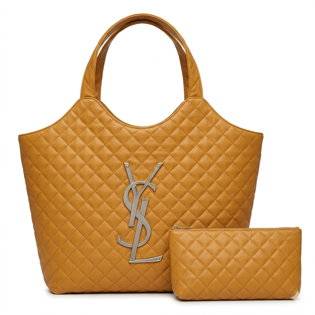 Bolsa Tote Grande YSL + Necessaire
