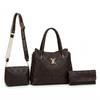 Kit 3 em 1 Louis Vuitton - Bolsa Tote, Bolsa Transversal e Carteira