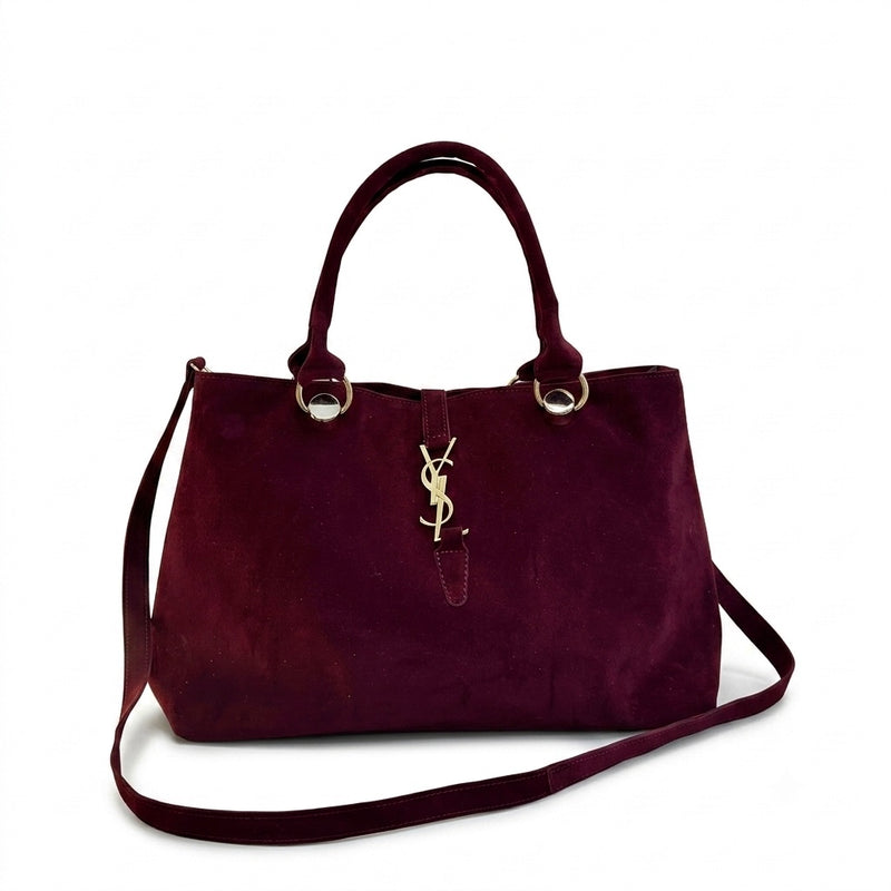 Bolsa Tote YSL Penelope em Camurça