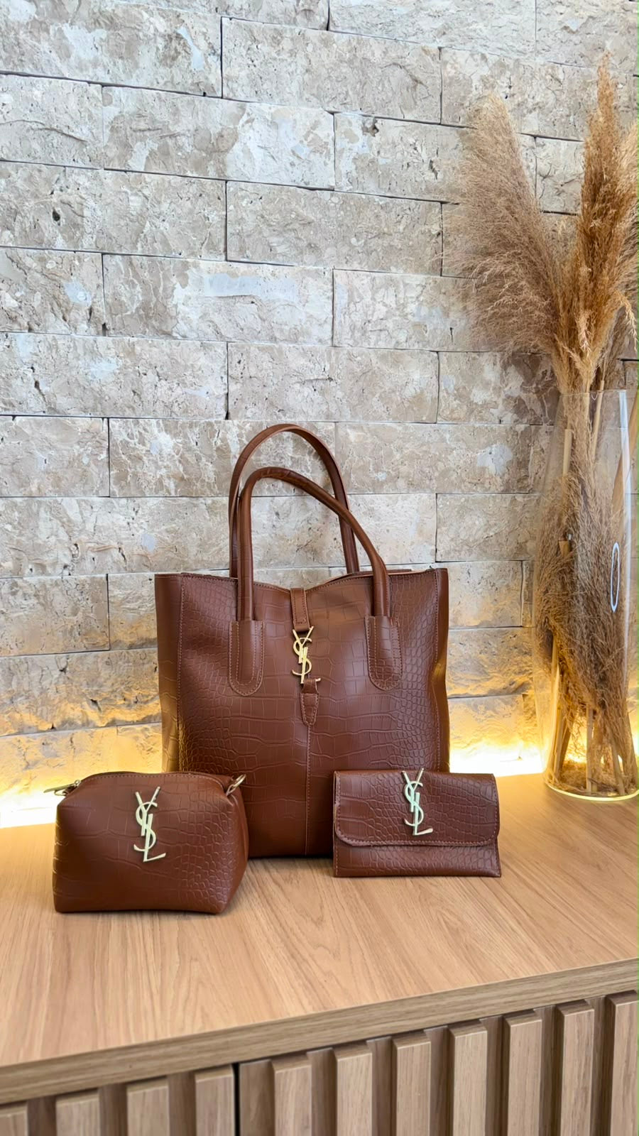 Kit YSL Croco 3 em 1