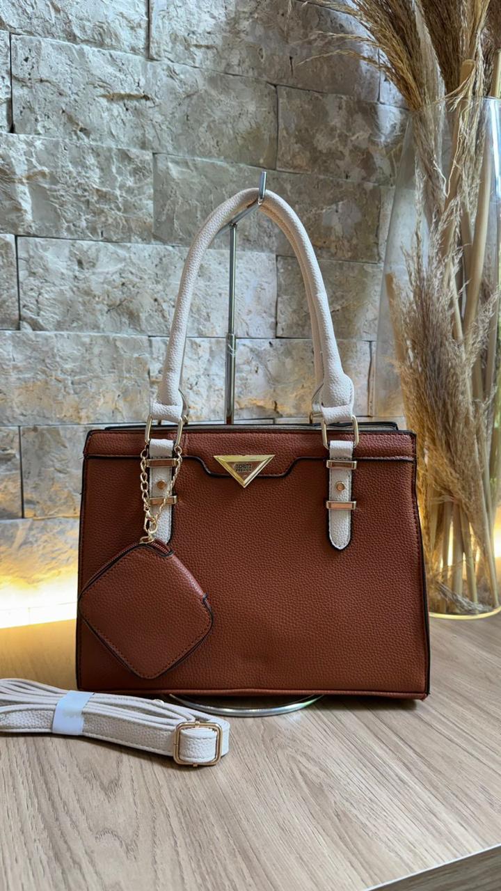 Bolsa Schutz Bi-Color com Porta Moedas