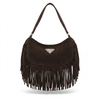 Bolsa Country Prada Camurça com Franjas