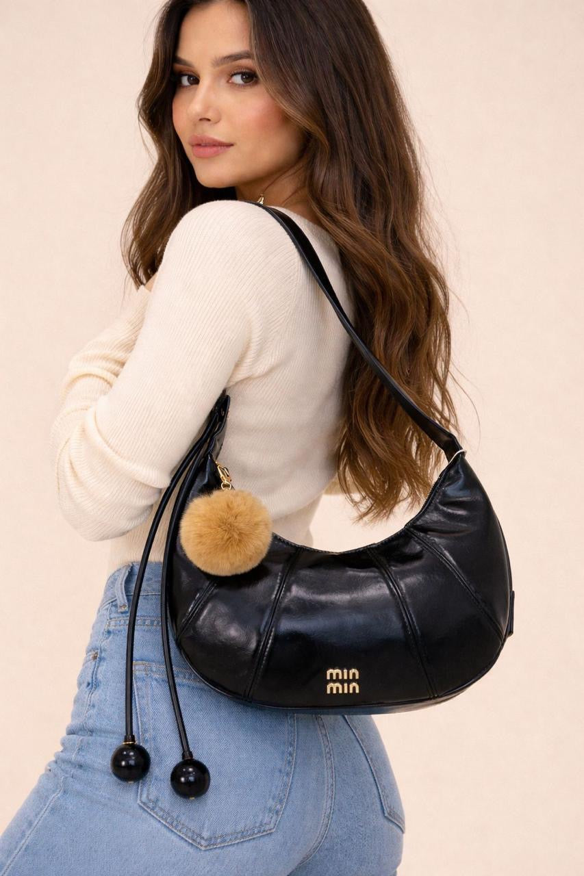 Bolsa Meia-Lua Miu Miu