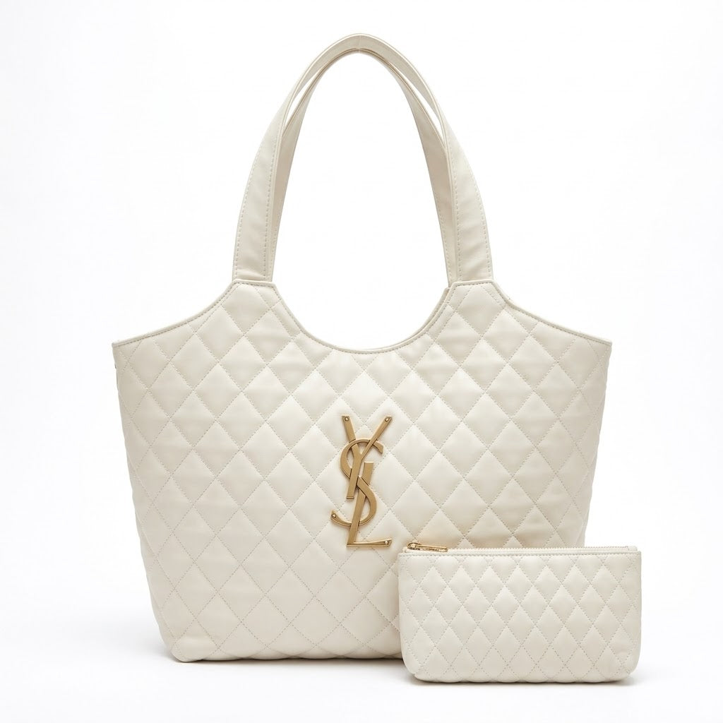 Bolsa Tote Grande YSL + Necessaire