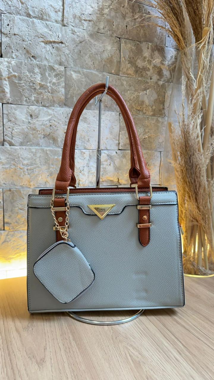Bolsa Schutz Bi-Color com Porta Moedas