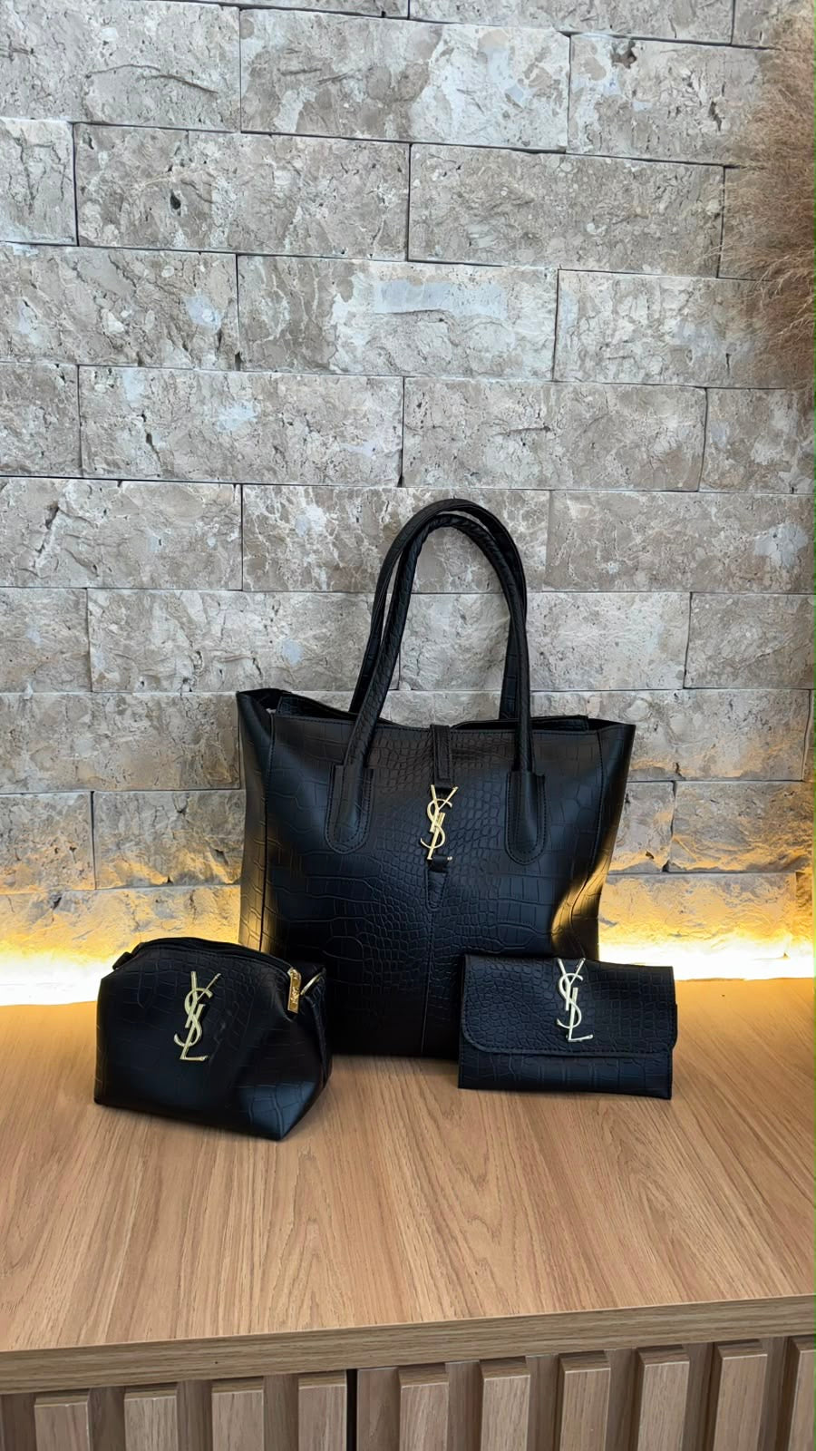 Kit YSL Croco 3 em 1