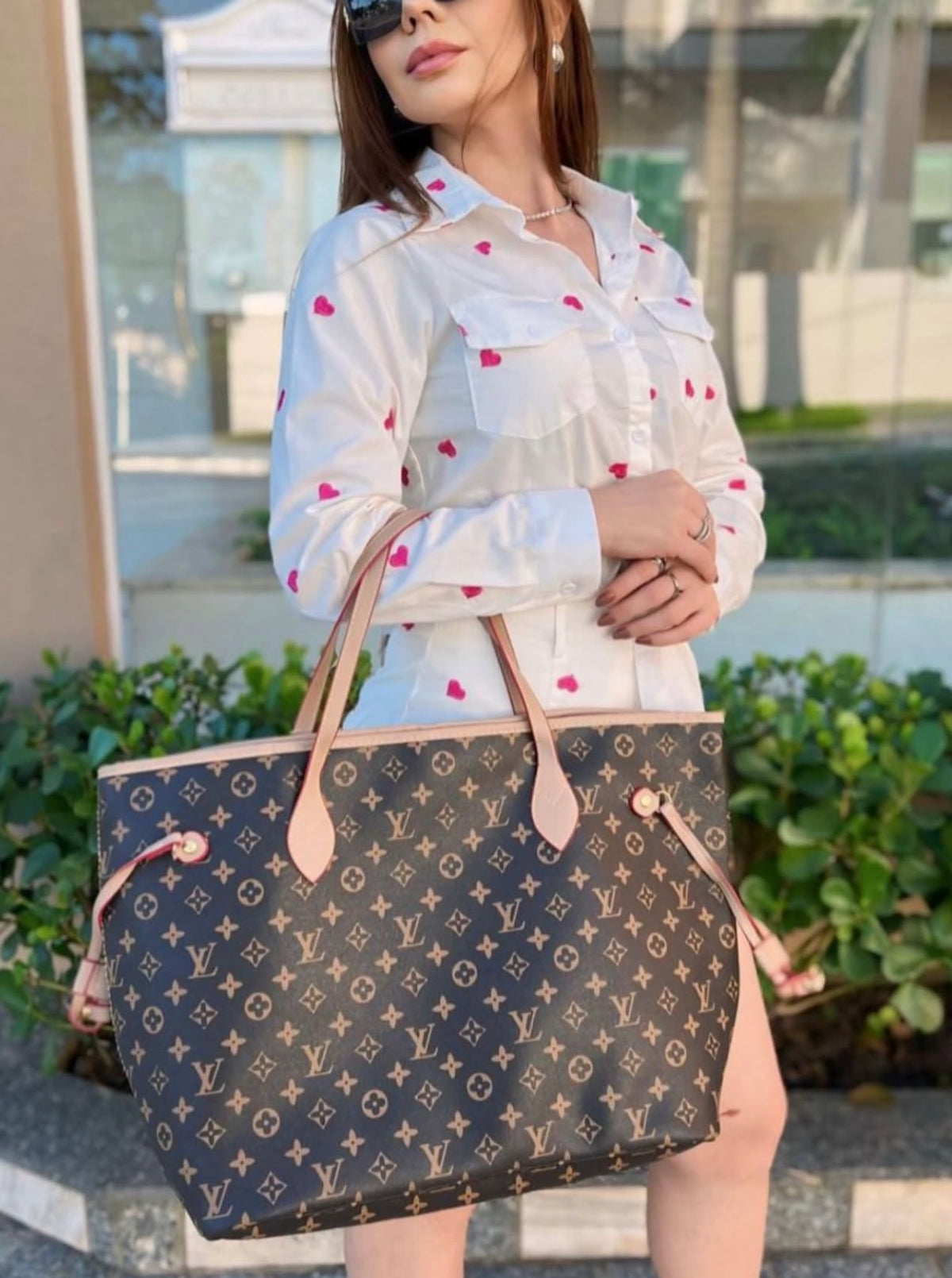 Bolsa Louis Vuitton NeverFull - Kit 2 em 1