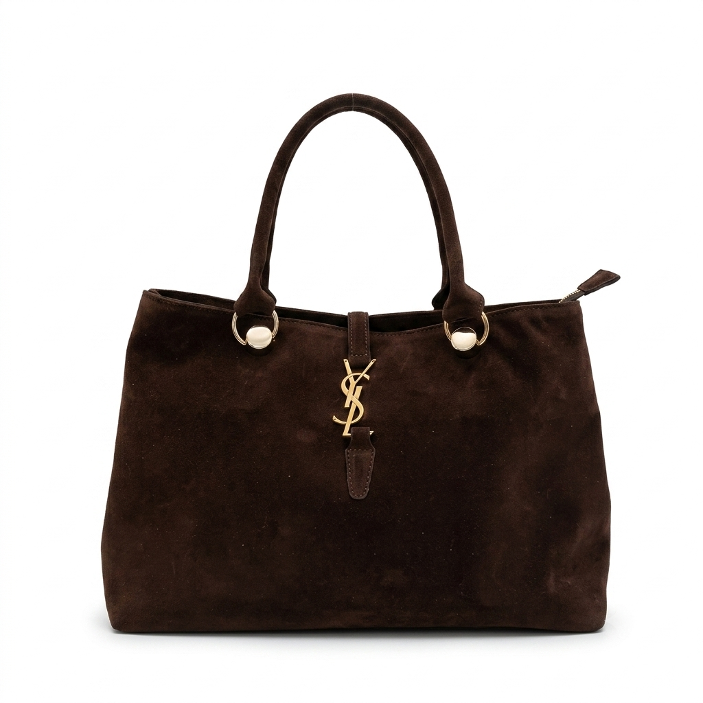Bolsa Tote YSL em Camurça