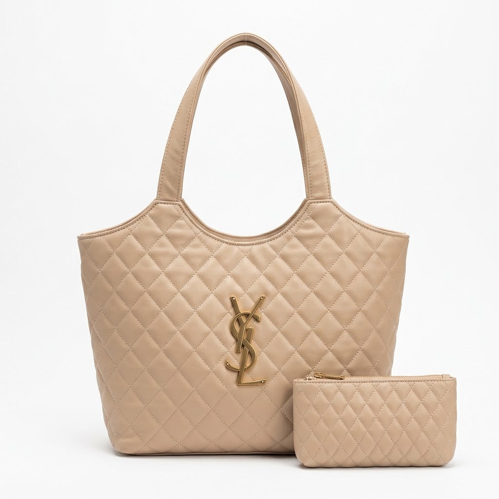 Bolsa Tote Grande YSL + Necessaire