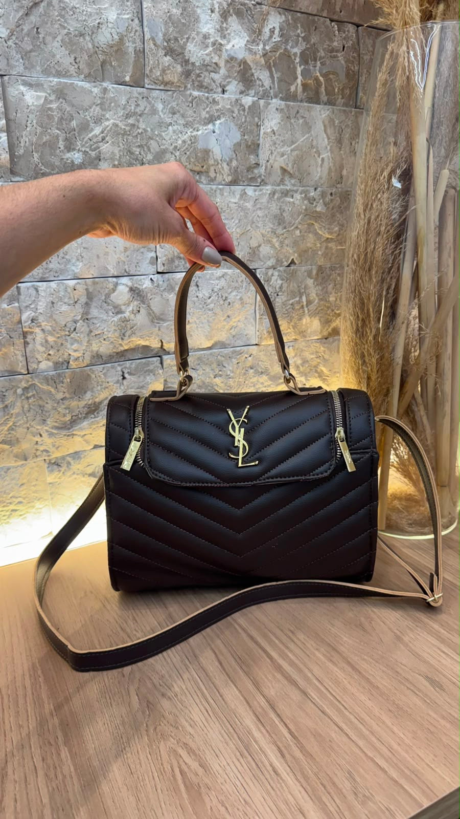Baú YSL Chevron