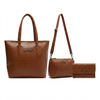 Kit Arezzo Croco 3 em 1 - Bolsa Tote, Bolsa Transversal e Carteira