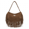 Bolsa Country Prada Camurça com Franjas