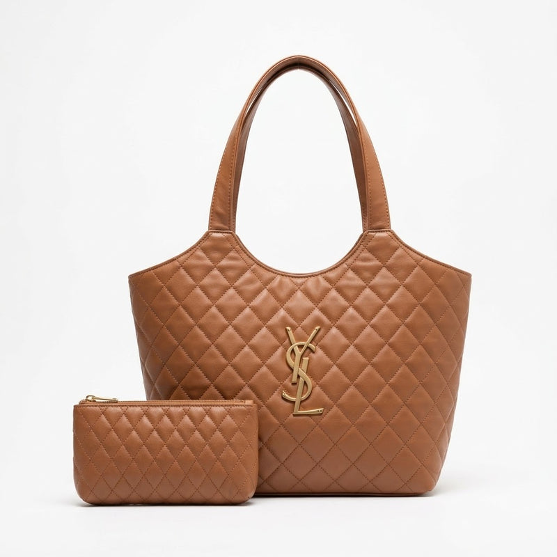 Bolsa Tote Grande YSL + Necessaire