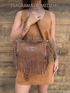 Bolsa Country Prada Camurça com Franjas