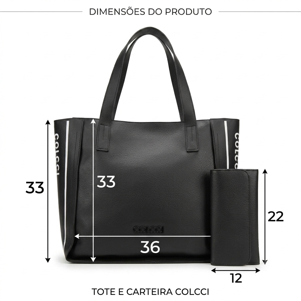 Bolsa Tote London Colcci + Carteira
