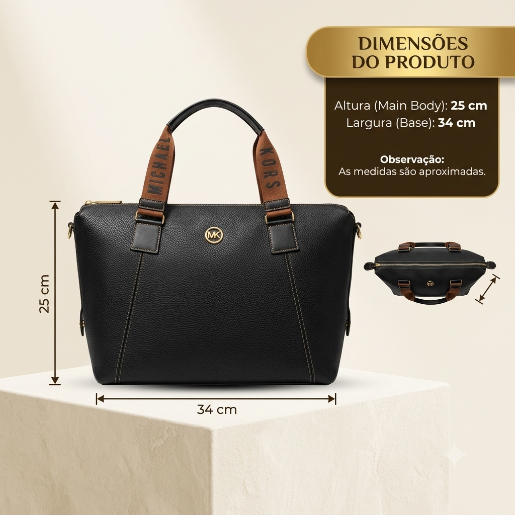 Bolsa Baú Michael Kors Street Alça Logomania