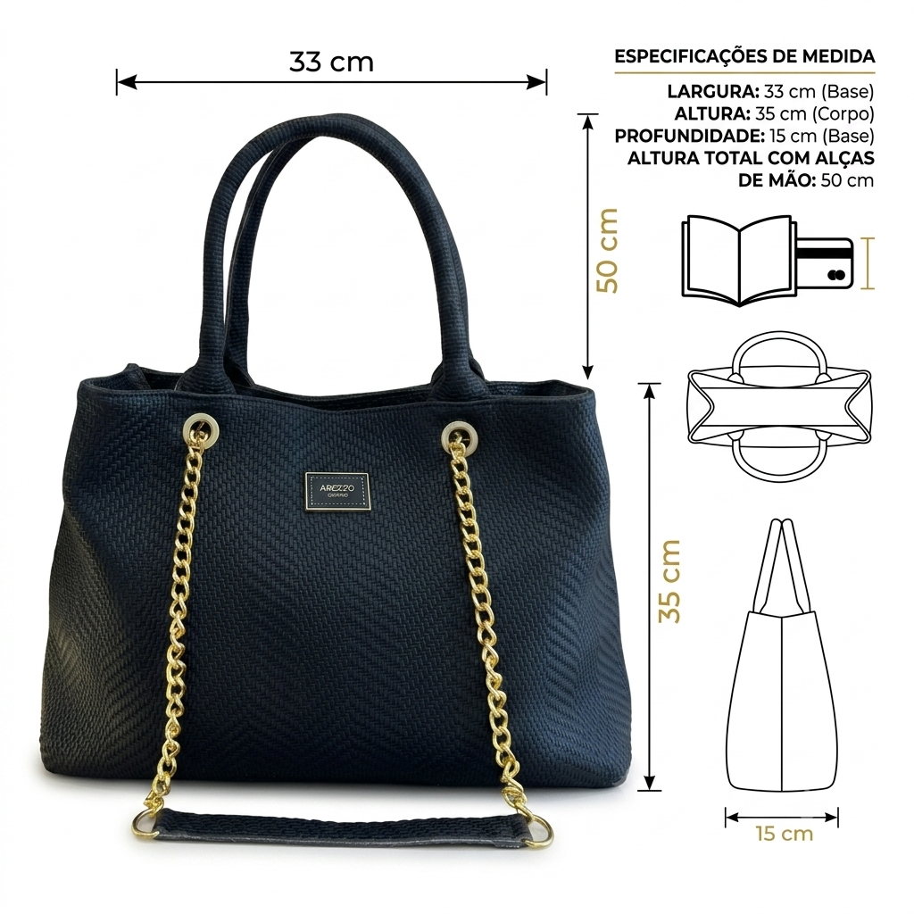 Bolsa Tote Arezzo Veneza