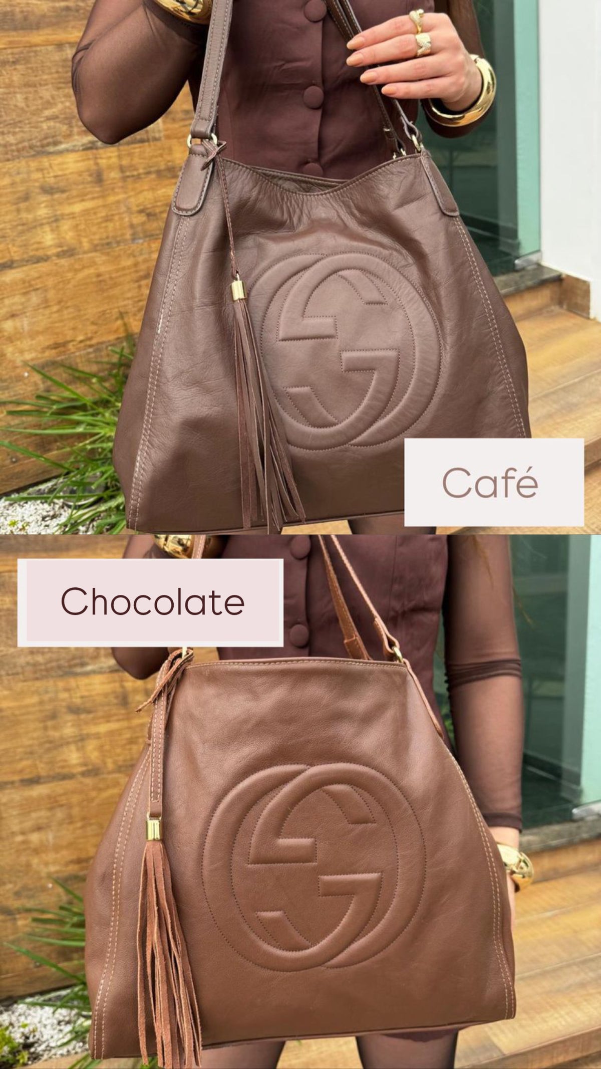 Bolsa em Couro Legítimo Marilyn Gucci