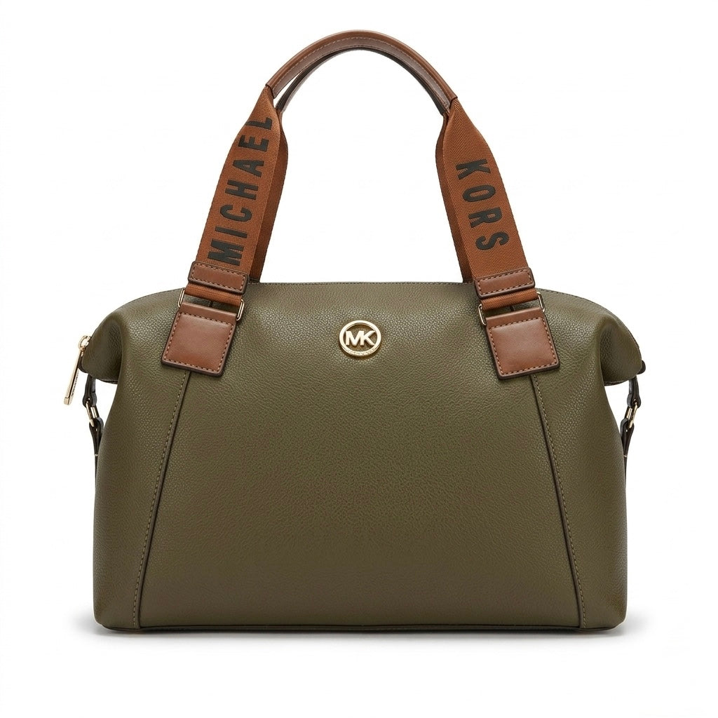 Bolsa Baú Grande Michael Kors Alça Logomania