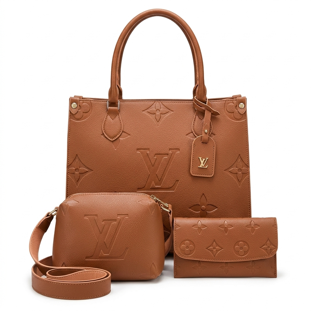 Kit Bolsa Louis Vuitton - 3 em 1
