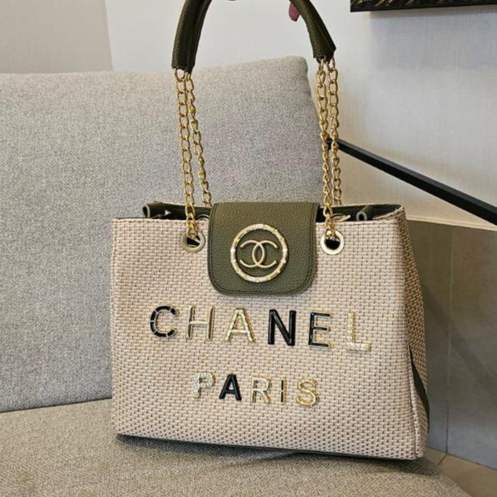 Bolsa Tote Chanel Trançada