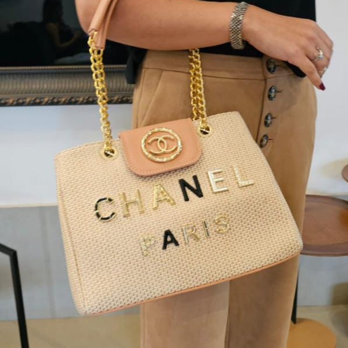 Bolsa Tote Chanel Trançada