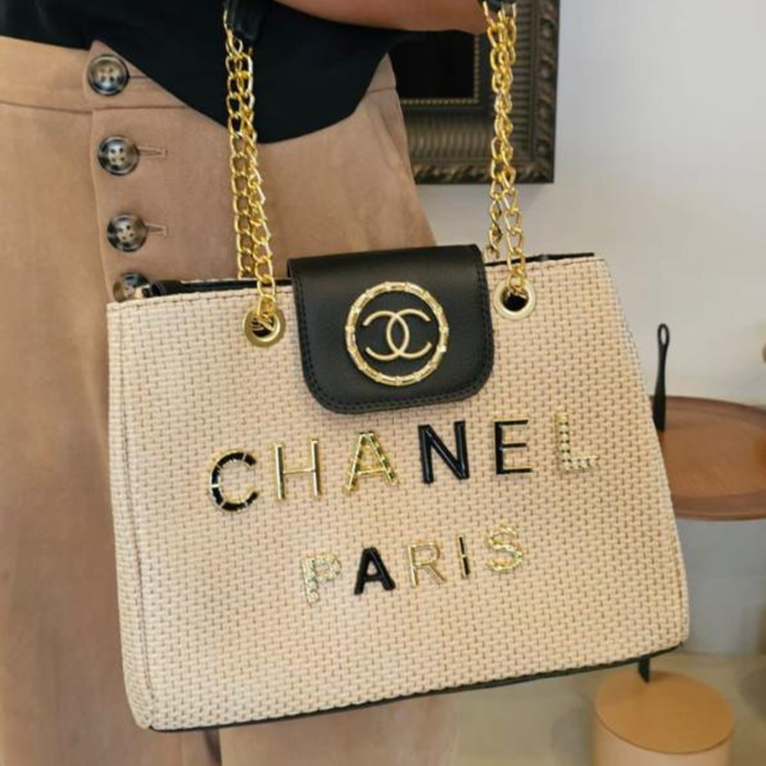 Bolsa Tote Chanel Trançada
