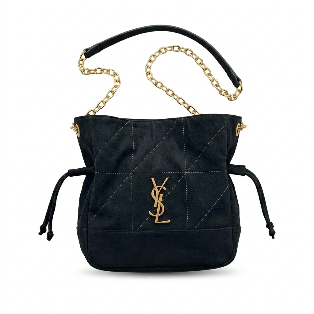 Bolsa Saco YSL em Camurça