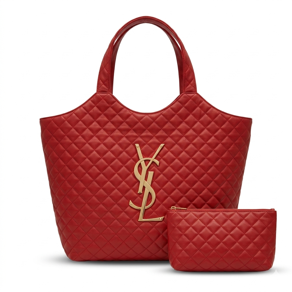 Bolsa Tote Grande YSL + Necessaire
